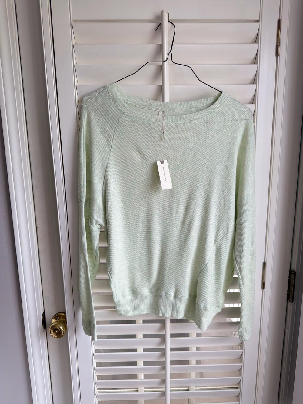 Anthropologie Damiana Dolman Sleeve Pullover Long Sleeve Top Mint NWT size XS